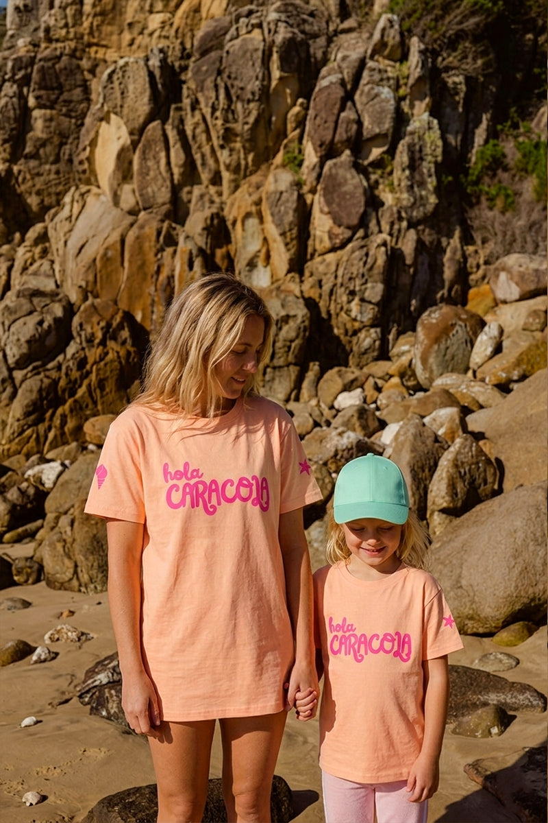 HOLA CARACOLA PEACH & ROSA NEÓN