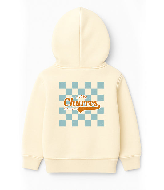 SUDADERA I LOVE CHURROS - CRUDA