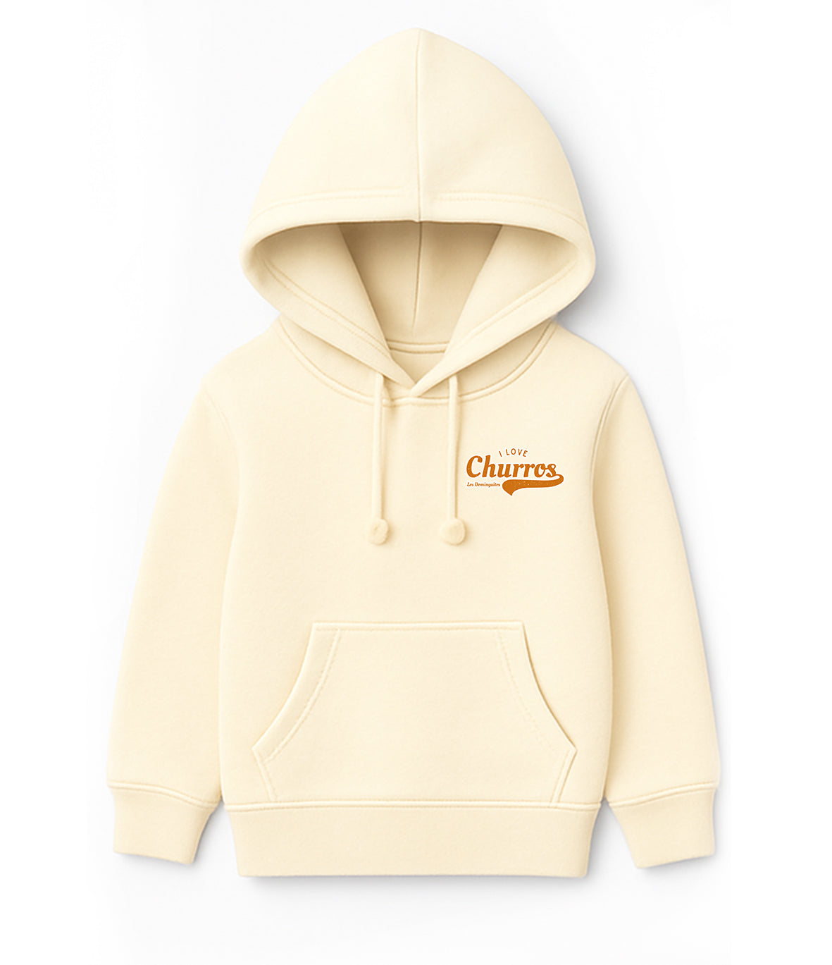 SUDADERA I LOVE CHURROS - CRUDA