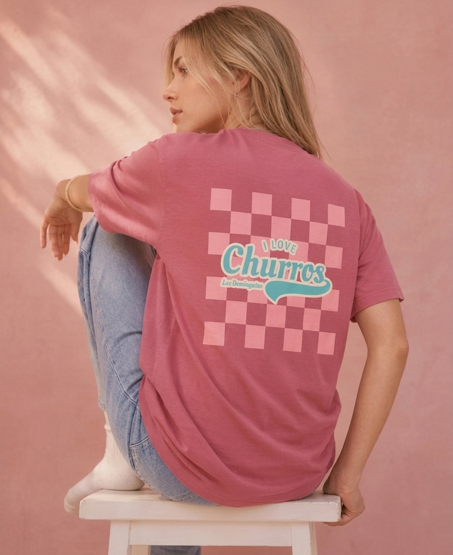 I LOVE CHURROS ROSA VINTAGE