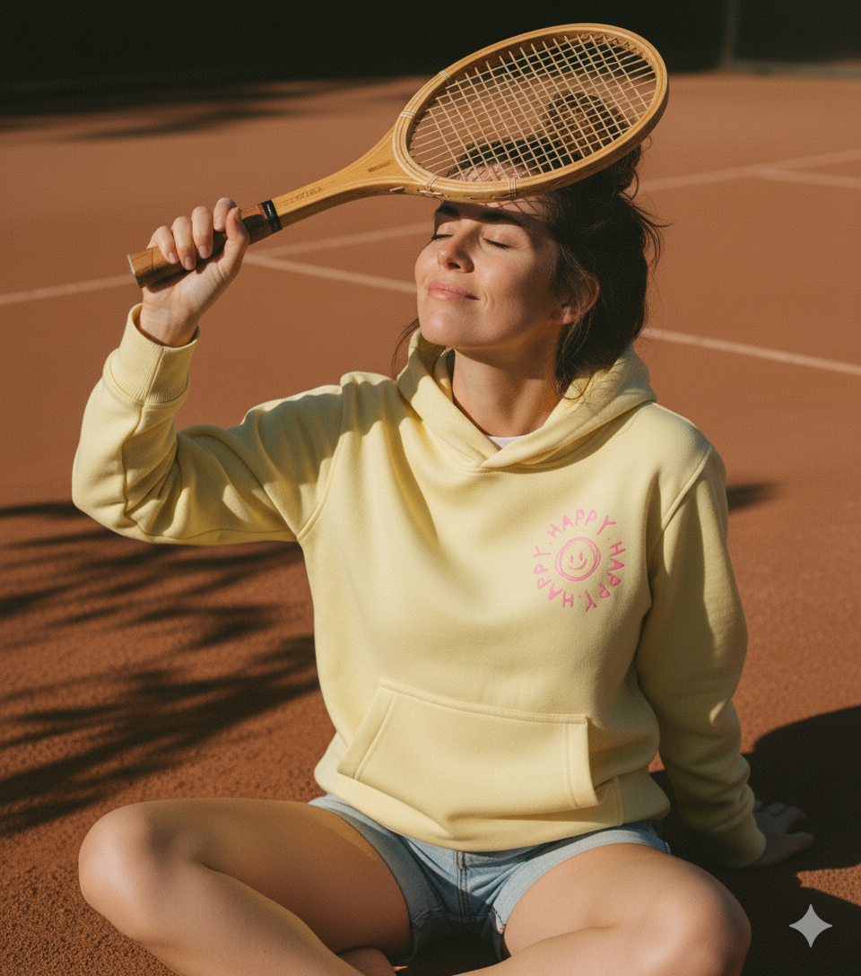 SUDADERA HAPPY AMARILLA