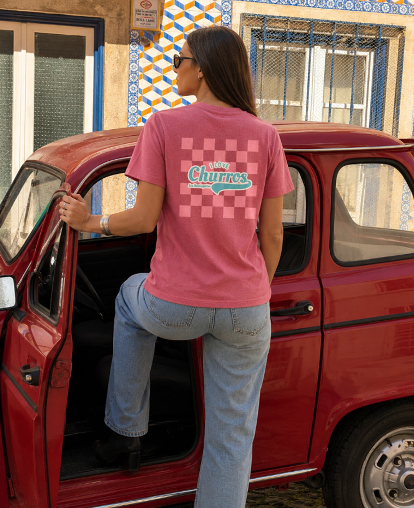 I LOVE CHURROS ROSA VINTAGE