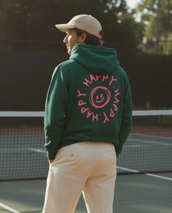 SUDADERA HAPPY VERDE