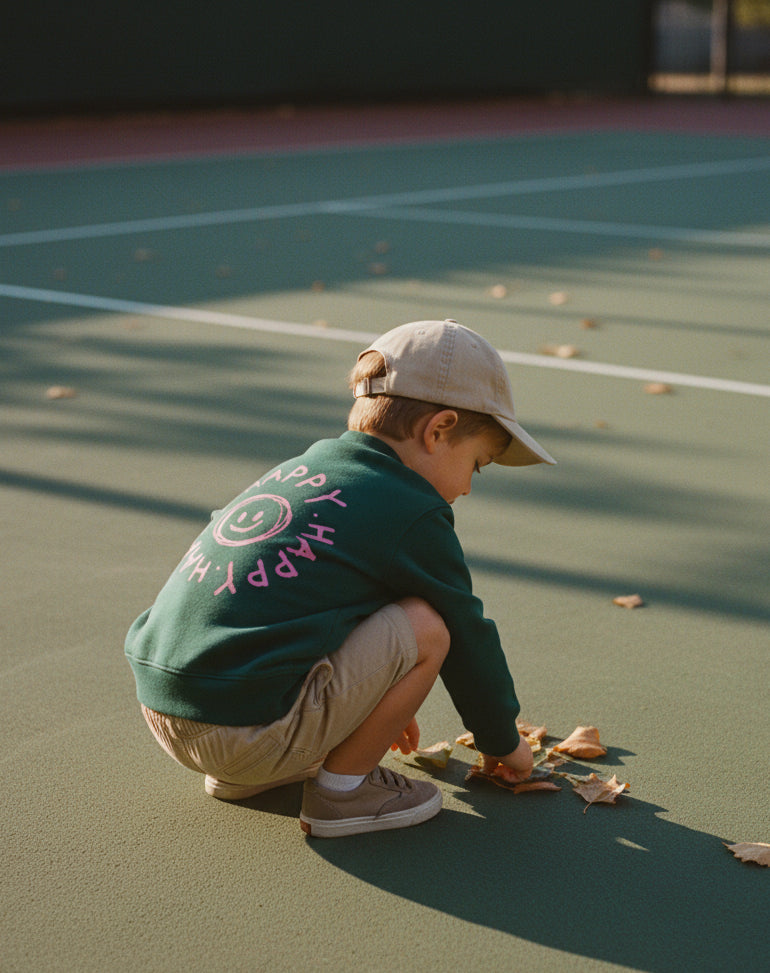 SUDADERA HAPPY VERDE